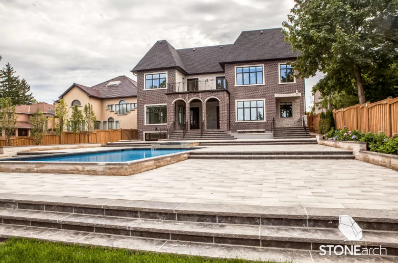 Pier Cap - Silver Valley - PierCap - Antique - Rock Cut2"x24"x24"