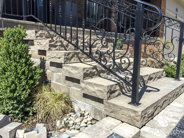 Curb - Slate Gray Sandstone - Natural - Rock Cut - 7"x6"x46"