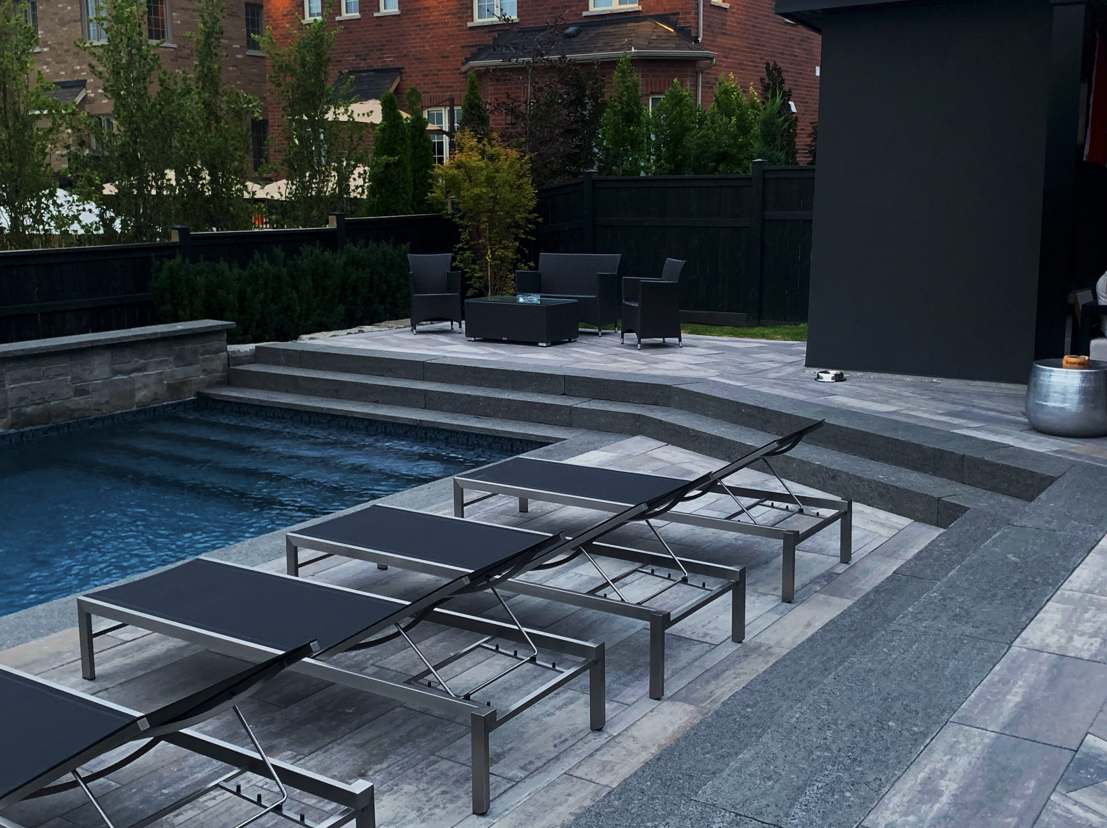 Step - Silver Grey Granite - 3 Edges Rockfaced, 1 Longside Sawn - 6"x12"x48"