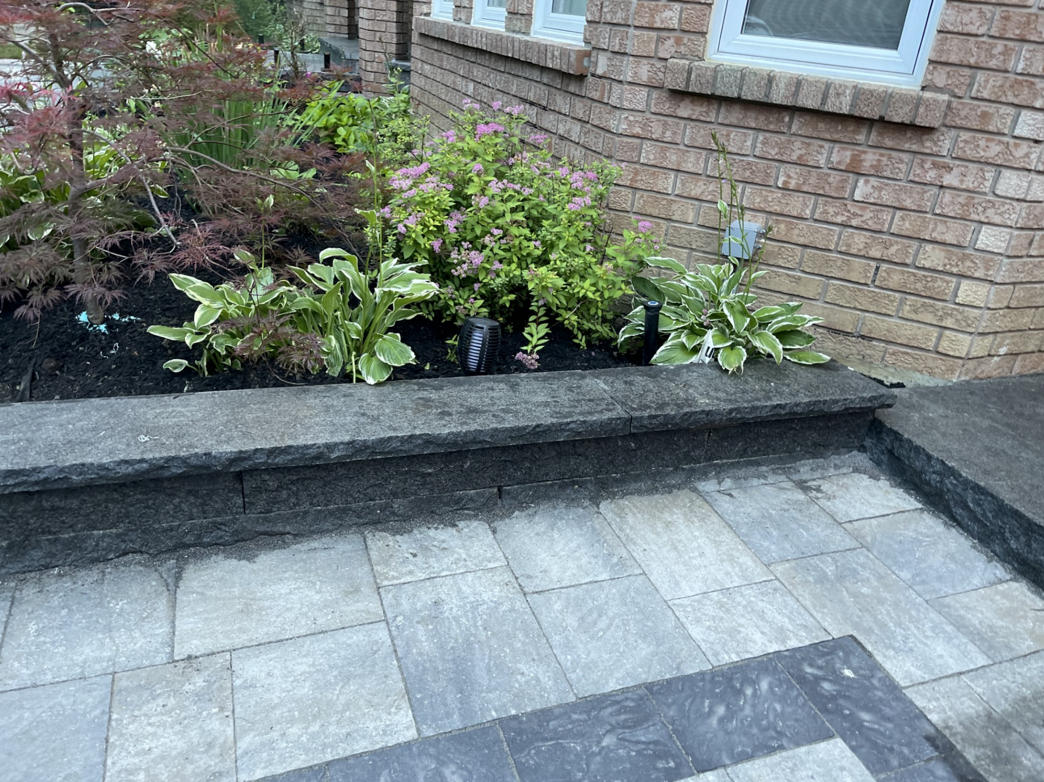 Step - Silver Grey Granite - 3 Edges Rockfaced, 1 Longside Sawn - 6"x12"x48"